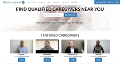 Desktop Screenshot of meetcaregivers.com